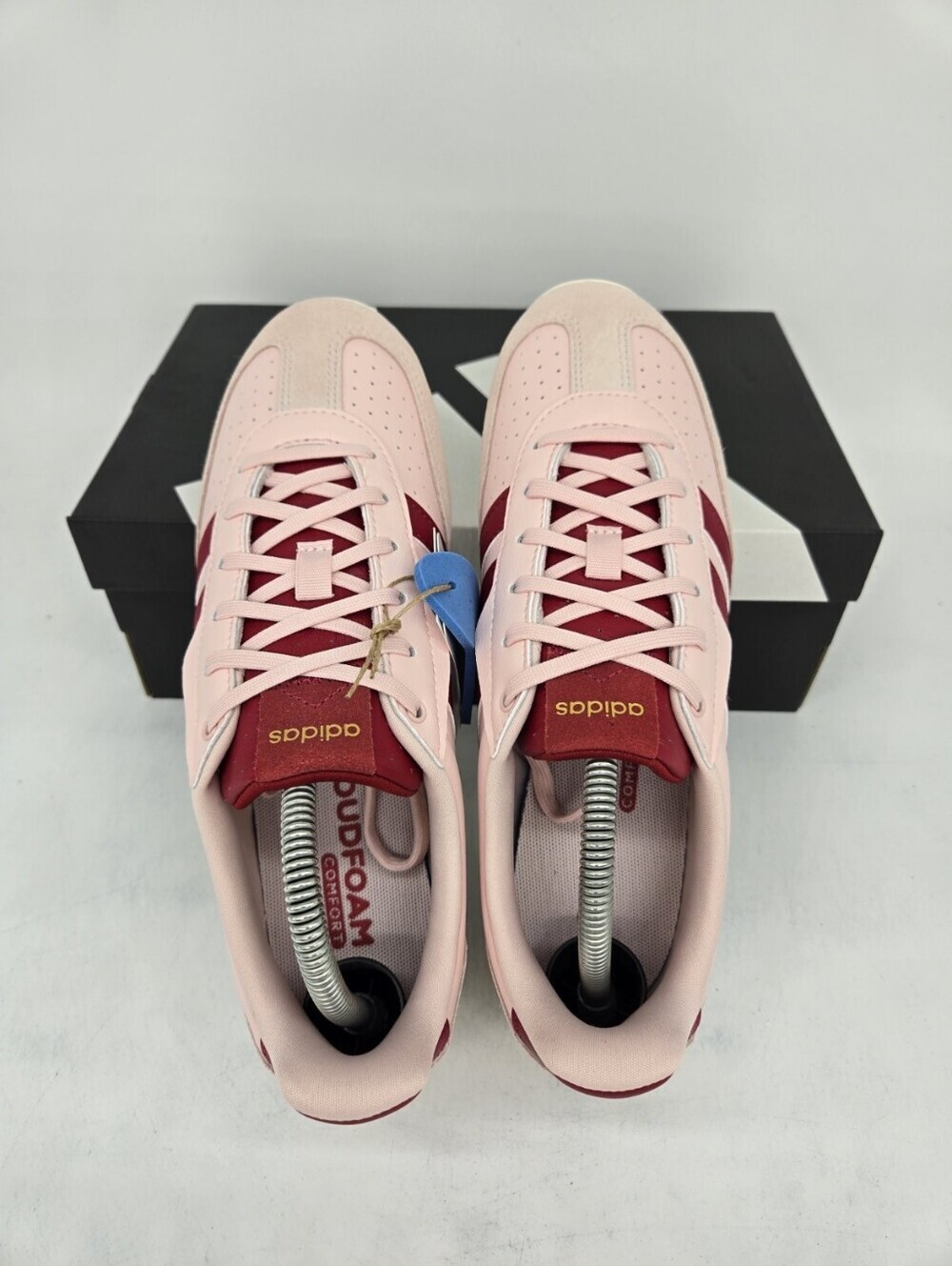 adidas Women's Barreda Lo KI9262 Sandy Pink Victory Red Shoes Size 6.5 - Picture 5 of 8